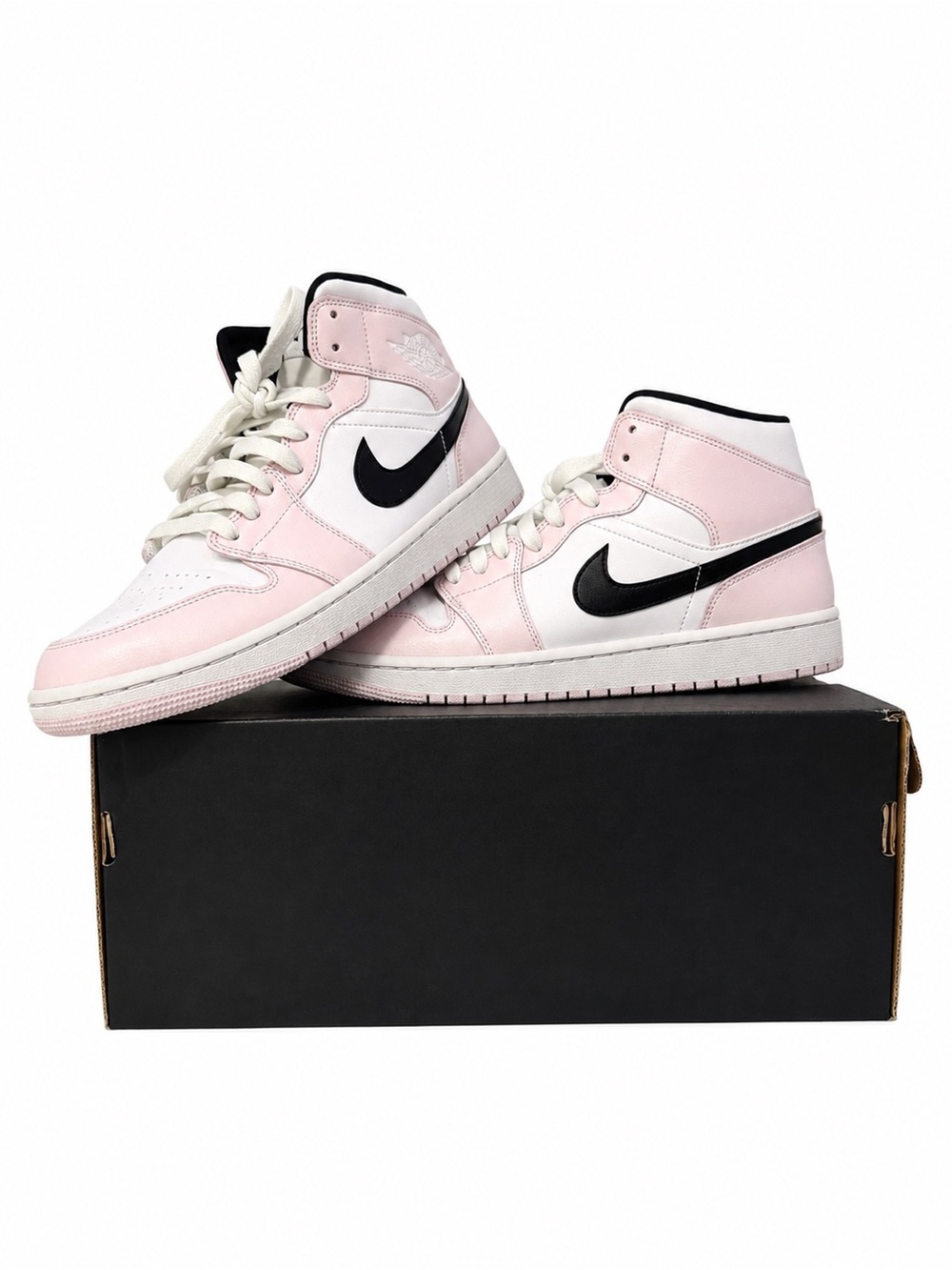 Nike Women’s Pink, White and Black High-Top Sneakers